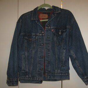 Levi Vintage Denim Jacket Flannel Lined